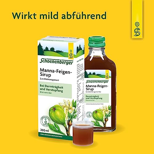 Schoenenberger - Manna-Feigen-Sirup - 1x 200 ml Glasflasche - Lebensmittel für besondere medizinische Zwecke (bilanzierte Diät) - das Harz… – Ansicht 3