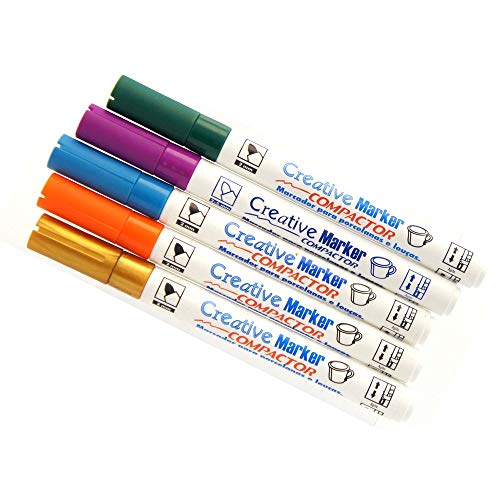 Marcador Creative Porcelana Compactor Avulso Preto