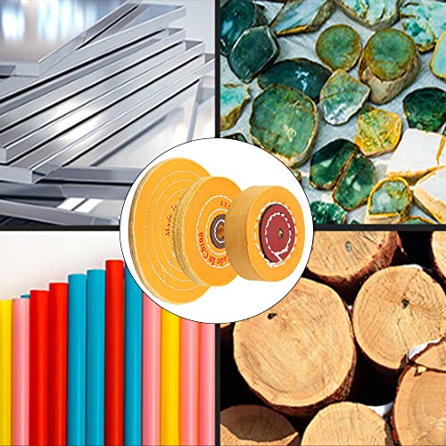 Roda de polimento de musselina de algodão Utoolmart com um orifício de borda central de 4 mm em algo