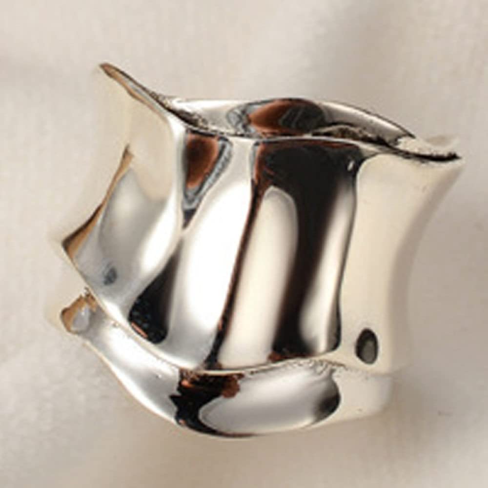 Anello In Argento 925 Da Donna,Anelli In Argento Sterling Da Donna 925 Grosso Origami Texture Anelli Regolabili Esagerazione Anelli Di Fidanzamento Anello Di Fidanzamento Regali Per Uomini Ragazze D