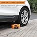 BEETRO Electric Car Jack 5 Ton 12V Hydraulic Jack Kit with Inflator Pump for Car Sedan MPV Tire Changing, Lifting Range 6-17.7''