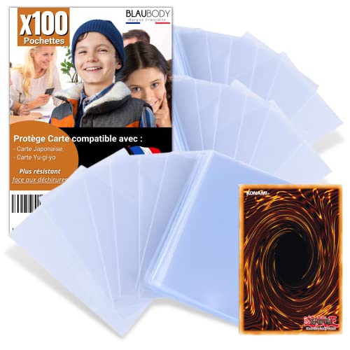 100 Pochettes Protectrices Yugioh 86x59mm - Etuis Cartes à Collectionner Japonaises