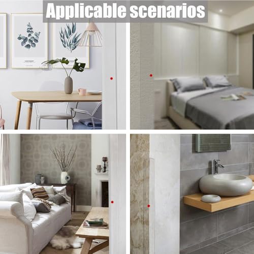 Image of Clear Self-Adhesive Wall Corner Guards Walls Edge Protector & Corner Protectors for Wall, Furniture Corner, Door Easy to Install for Baby (6 Pcs, 1.2in x 39.5in)