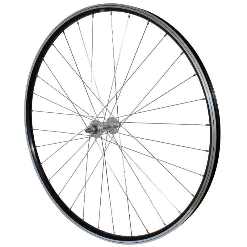 ROUE VTC 700X35 AVANT P2R ALU NOIR DOUBLE PAROI MOY ALU AXE PLEIN
