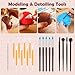 48PCS Pottery Tools Kit for Sculpting, Clay Carving Tools, Ceramic Tools for Polymer Clay, Modeling, Trimming, Molding, Shaping, Pottery Kiln, Arts Crafts Supplies, Adults, Students, Beginners, Pros