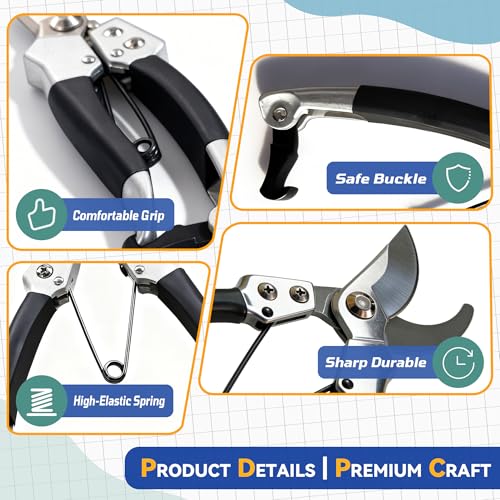 Image of Goat Hoof Trimmers & Farrier Shears, Hoof Trimmers for Goats and Sheep, Multi-Purpose Goat Hoof TrimmerShear Garden Wire Pipe Cutting Tool-Curved Blade