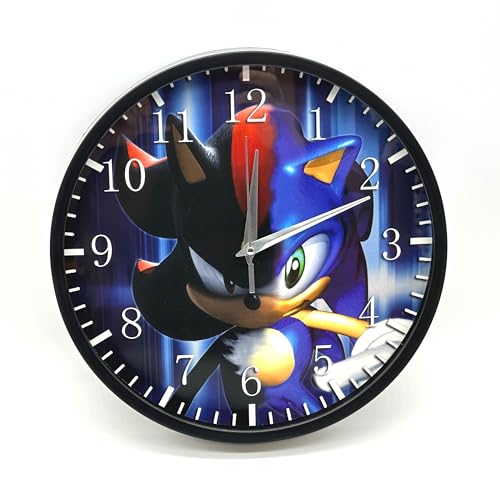 Reloj de Pared Analógico Silencioso 12 Pulgadas Negro miniatura 1