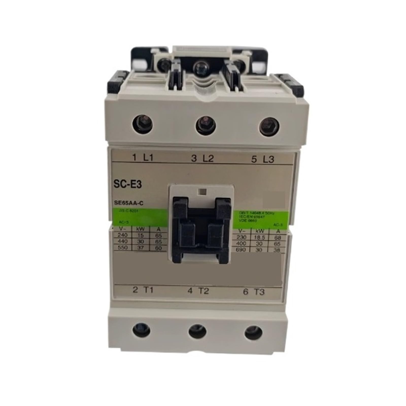 Contactor SC-E3 AC110V AC contacto no auxiliar para control y protección de motores industriales