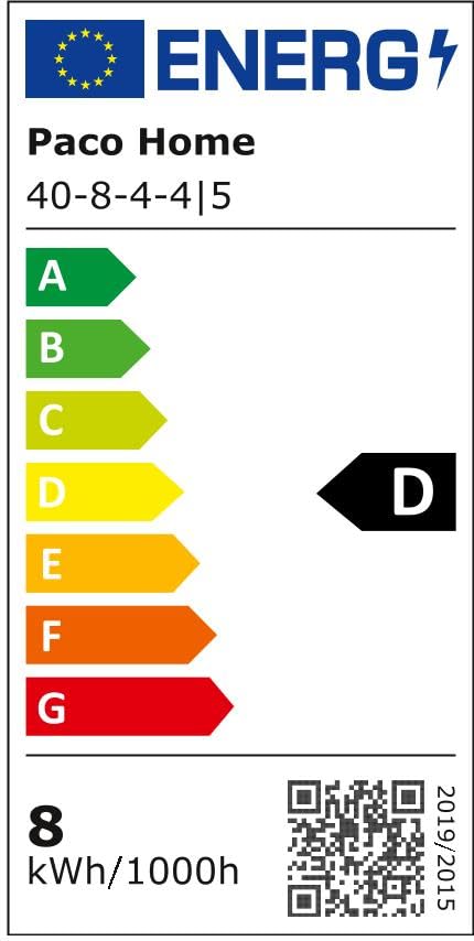 Lampada Da Esterno PACO HOME - LED, IP54, Design Rete, Cavo 3m, Antracite