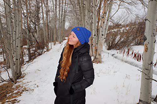 Funky Junque Oversized Slouchy Beanie - Royal Blue #TOP1