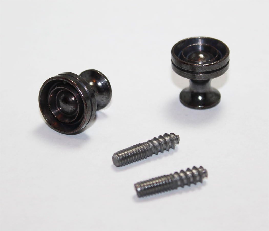 Antique Bronze Piano Desk Knobs with Wood Screws - 1 Pair - Furniture Repair