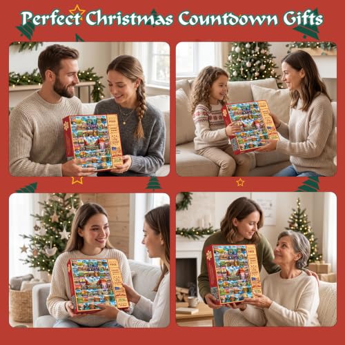 50 States & Washington, D.C. Puzzle Advent Calendar 2026 Adult, United States Advent Calendar Puzzles for Adults, Advent Puzzles 1000 Pieces Christmas Countdown Gifts for Family Friends - image 7