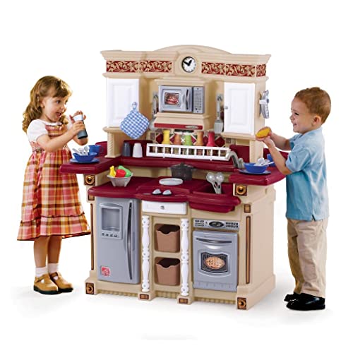 Step2 LifeStyle PartyTime Play Kitchen | Durable Kids Kitchen Playset with Play Food Set | 33 Toy Accessories Included