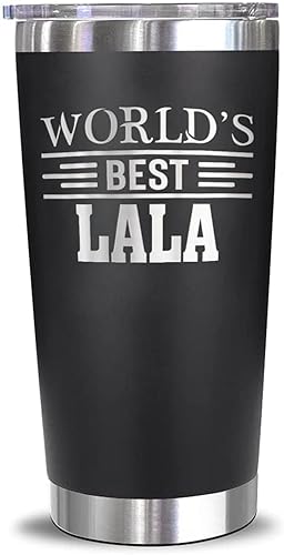 AcevedoDesign World's Best Lala Tumbler - Best Lala Laser Engraved - Lala Mug - 