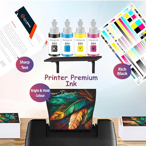 Image of Duplex DTC T664 Compatible Ink for Epson L130, L360, L380, L361, L565, L210, L220, L310, L350, L355, L365, L385, L405, L455, L485 Printers (T664 Magenta Ink 1 Pcs)
