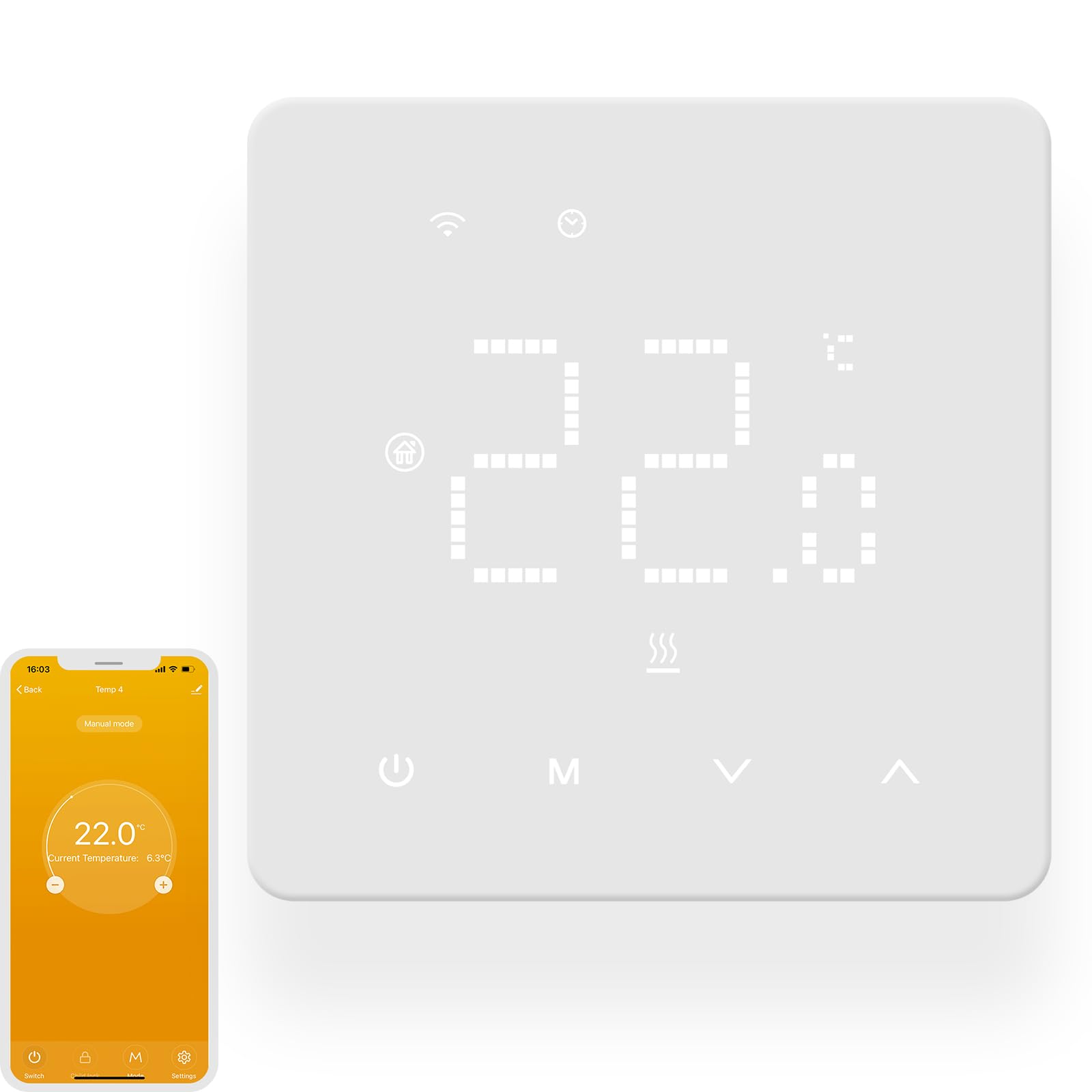 Toma el Control de la Calefacción de tu Casa con el Beok Termostato Digital Inalámbrico Inviernos Fríos.