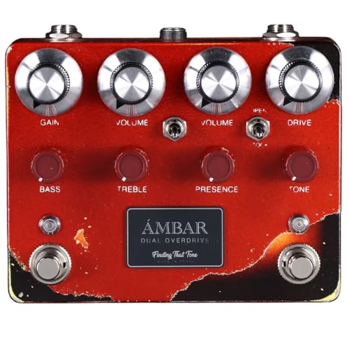 Finding That Tone/AMBAR Custom Paint Candy Apple Red over 3Tone Sunburst Oxblood Knob Dual Overdrive I[o[hCu