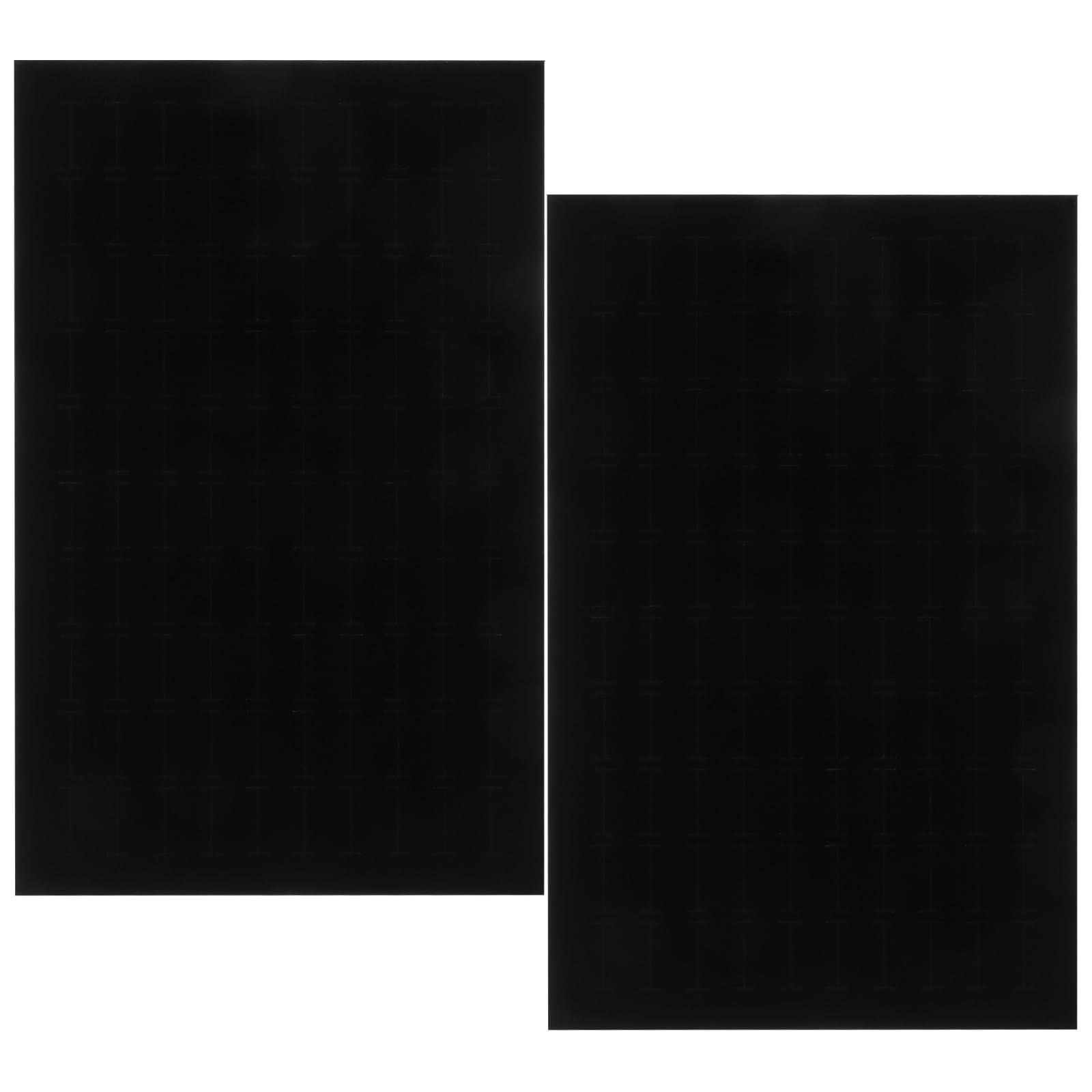 ABOOFAN 2pcs Jewelry Sponge Pad Black Stand Necklaces Foam Earring Tray Ear Stud Inserts Supplies