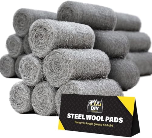 Steel Wool for Mice Control - 18 Pack Fine Grade Stainless Steel Wool for Filling Holes, Rodent Proofing & Home Protection - Metal Wool for Gaps, Wood & Metal Surfaces