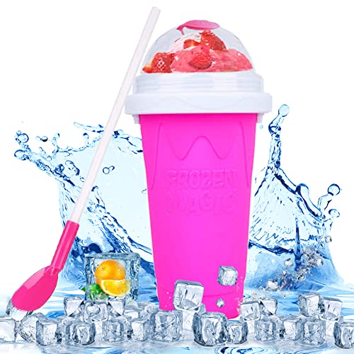 Hawgeylea Slushy Maker Cup, Quick Frozen Magic Slush Cup Cover