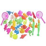 Juego de pesca ayuda a concentrar la atención de los niños y enseñar al bebé a reconocer una variedad de animales marinos y entrenar a las manos del bebé y la capacidad de coordinación de los pies