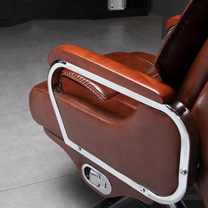 Lakdi furniture cum | Massage Director Chair | High-back | Plain support | Footrest | Recliner | Adjustable height | Royal look with superior comfort | 360swivel | Tilt | Perfect for office Lakdi furniture cum | Massage Director Chair | High-back | Plain support | Footrest | Recliner | Adjustable height | Royal look with superior comfort | 360swivel | Tilt | Perfect for office