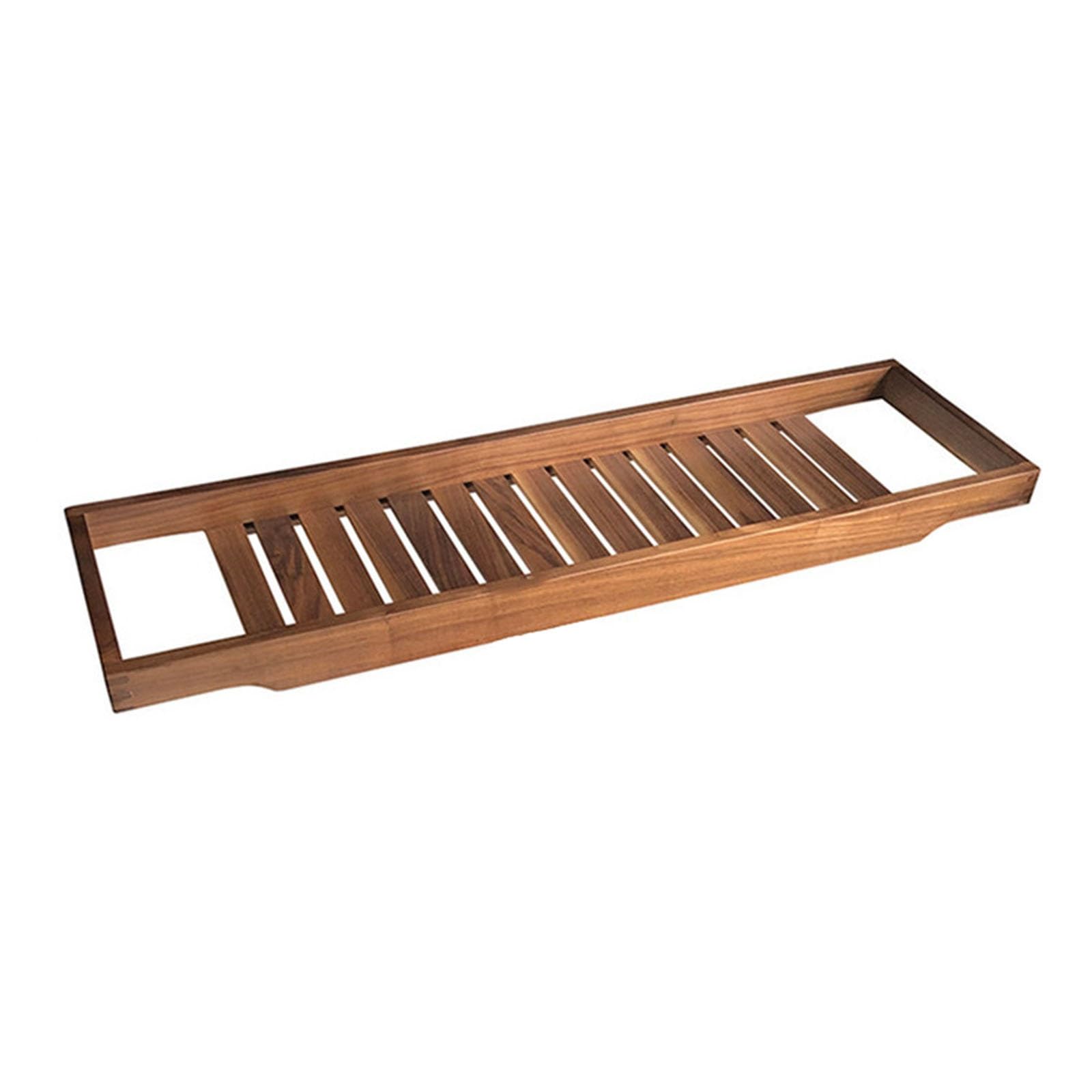 Plateau de baignoire bois table de bain et etagere pour accessoire