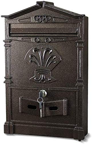 ZHEYANG Buzones De Exterior Buzones Comunidad Caja Fuerte de Seguridad Buzón montado en la Pared Buzón de Correo con Cerradura al Aire Libre para Cartas Model:G01117