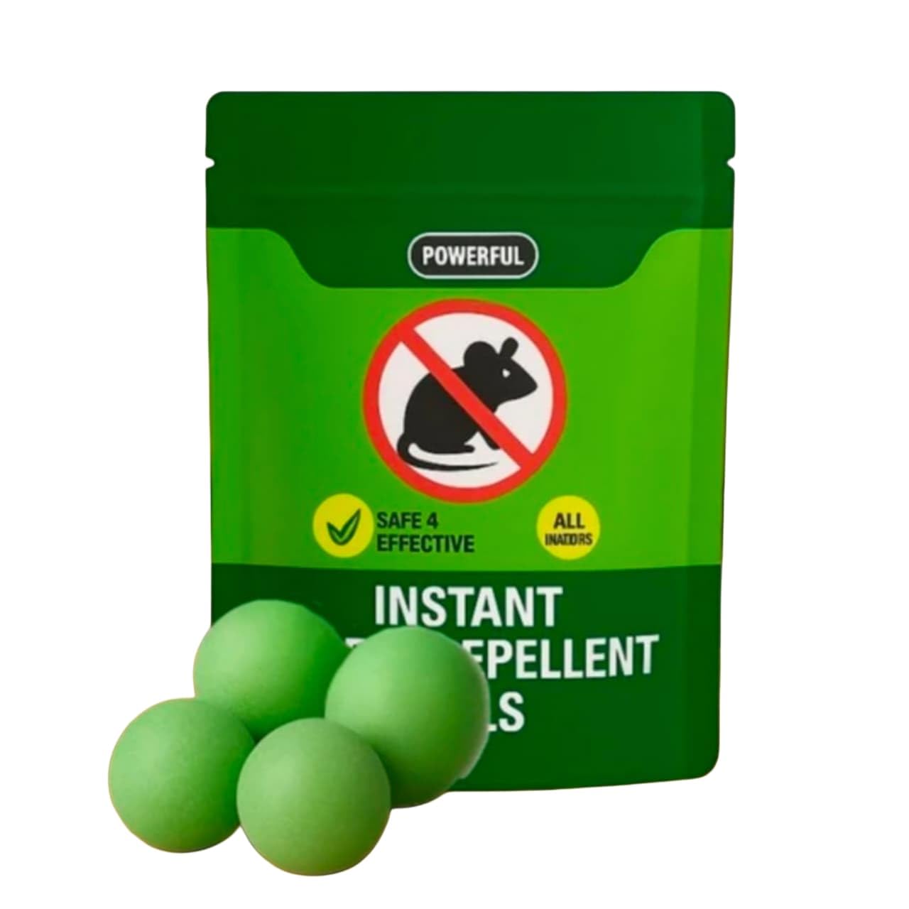Rat Repellent Balls Pack of 10 | Anti Rodent & Pest Control Tablets | Effective Mouse, Cockroach & Insect Remover