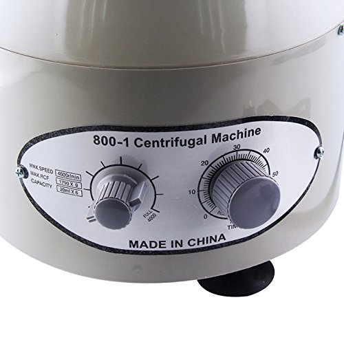 Eleoption Electric Centrifuge Lab Medical Practice Timer 4000 RPM 20 ml x 6 110V