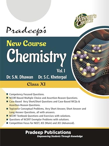 Pradeep's New Course Chemistry for Class 11 (Vol. 1 & 2) Examination 2025-26