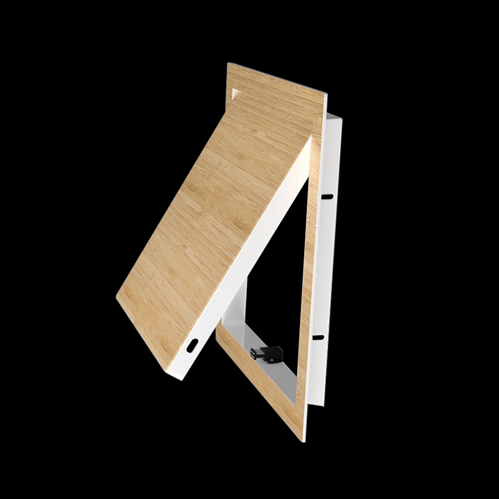 Access Panel Wood Finish Access Panel for Wall And Ceiling, Removable Crawl Space Access Door, Opening Flap Cover Plate Box, Conceals Wires/Meters/Pipes(Style B,WXH-50x50cm/20x20in)
