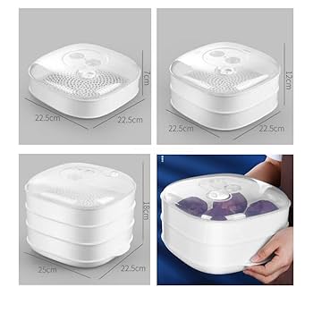 Amazon｜smdjszh 電子レンジ 蒸し器 レンジ 蒸し器 蒸し器 電気