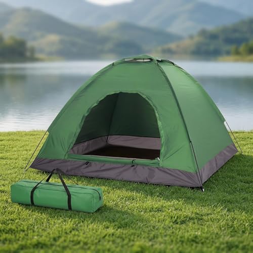 4 Person Camping Dome Tent, Waterproof Portable Lightweight...