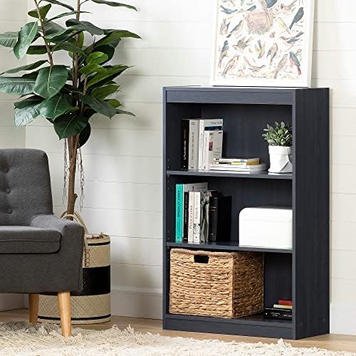 South Shore Axess 3-Shelf Bookcase, Blueberry