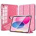 TiMOVO Cover per iPad A16 11 Generazione 11 Pollici 2025, iPad 10 Generazione 2022 10,9 Pollici, Custodia Guscio Posteriore Trasparente Lucido e Portapenne, Auto Sveglia/Sonno, Rosa Glitterato immagine
