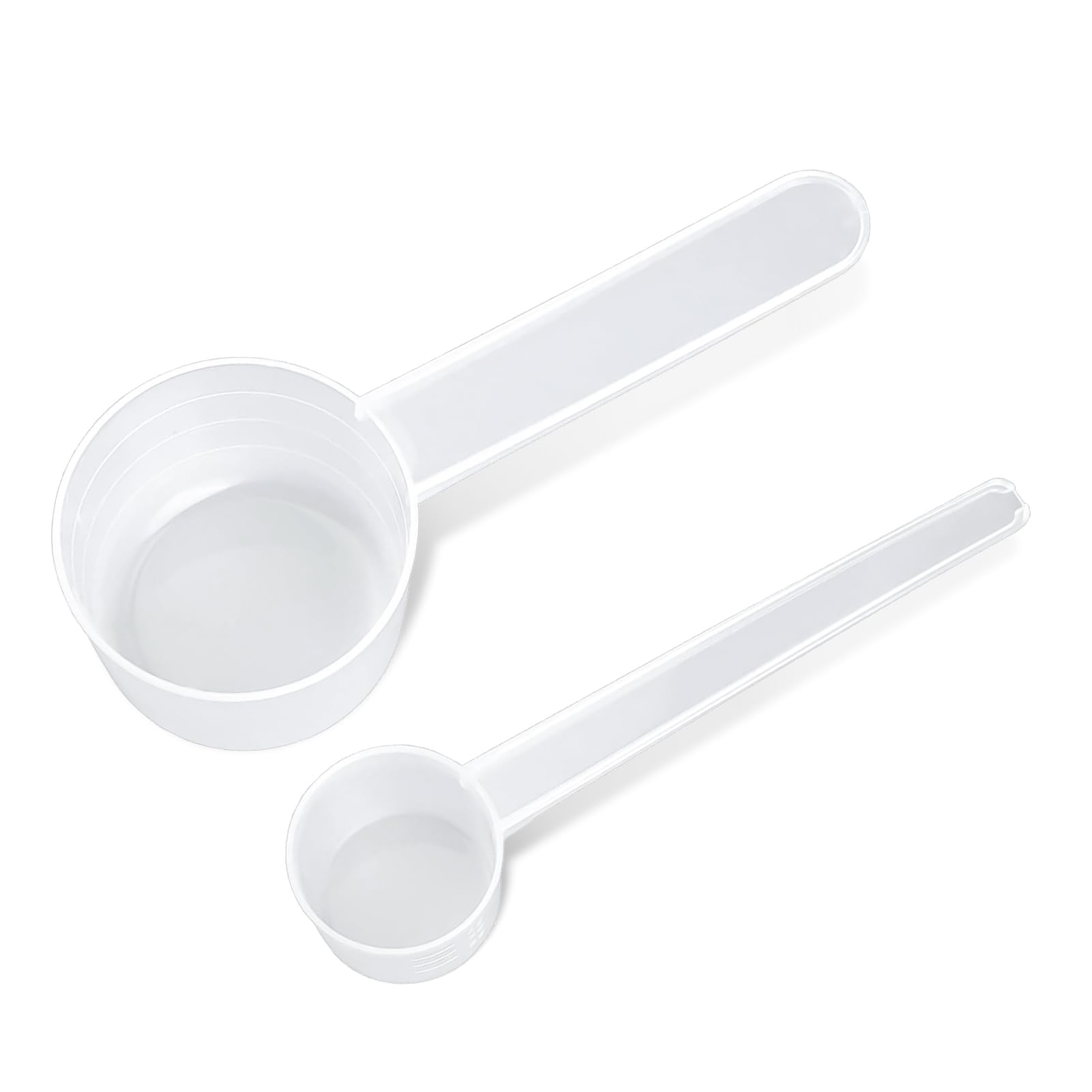 Zasjon Messlöffel Set, 6 Stück Kunststoff Transparent Messlöffel Gramm Neasuring Spoons Set, 15g