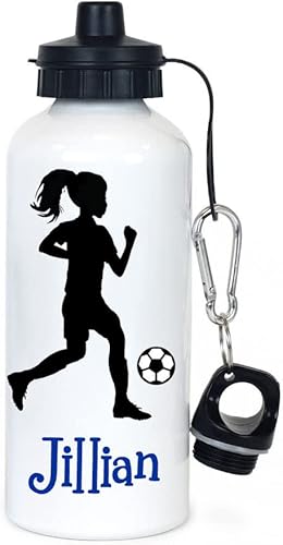 Miniatura 10 de Botella de agua para niños para la escuela, botella de agua personalizada, dispensador de bebidas deportivas CHEER, botella de aluminio con doble