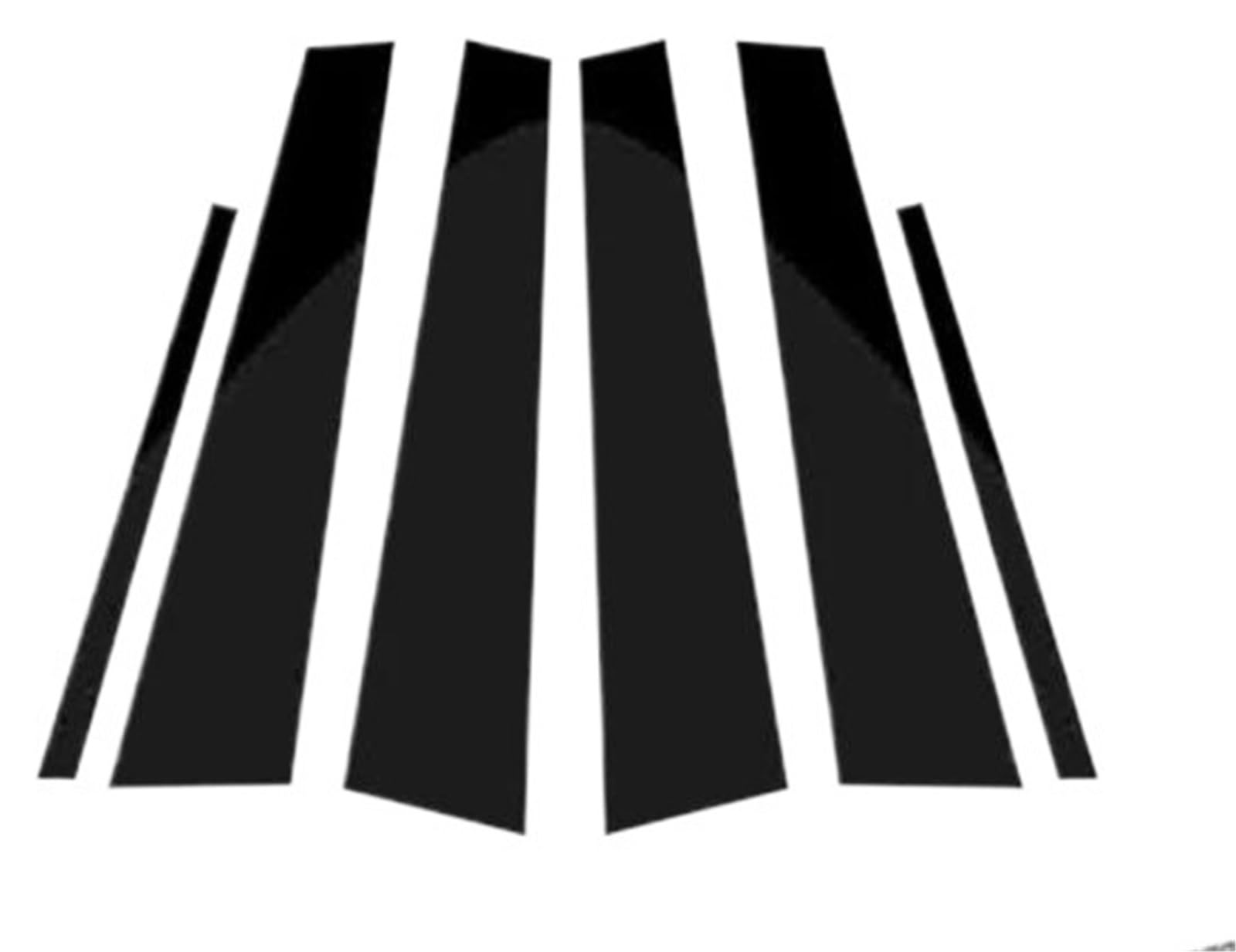 Mashrgx Glossy Black Carbon Fiber Car Window B-Pillar Trim Sticker For 3 Series G20 2020 2021 Door Pillars Wrap Film Car Accessories Automotive Window Door Seals(Glossy Black)