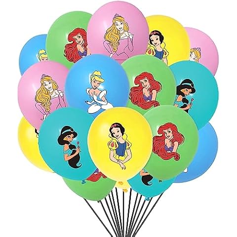 20PCS Princess Balloons Princess Birthday Party Decorations Princess Latex Party Balloons Cover
