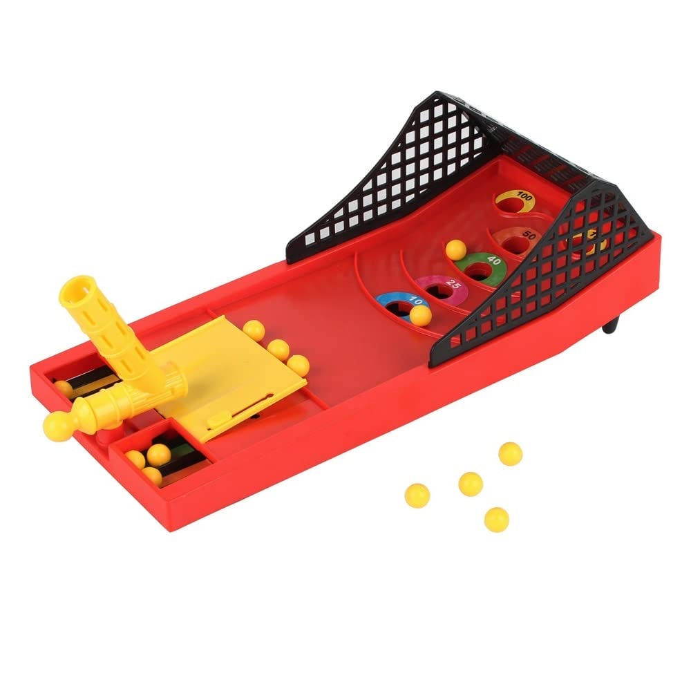 Jeu De Basket De Table à Doigts - Jouet Interactif Pour 2 Joueurs, Dimensions 29.6 X 15 Cm, Jaune Jeu à Deux Joueurs