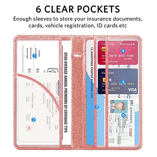 image for CoBak Car Registration and Insurance Holder - Vehicle Glove Box Car Or