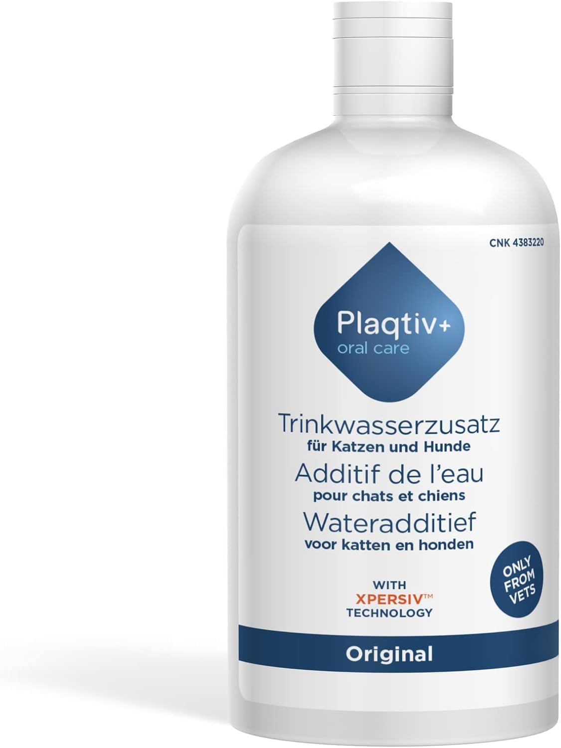 Plaqtiv+ additivo per Acqua Potabile | Confezione Doppia | 2 x 500 ml | Prodotto per la Cura di Cani e Gatti | per favorire la Cura dei Denti e l'igiene Orale