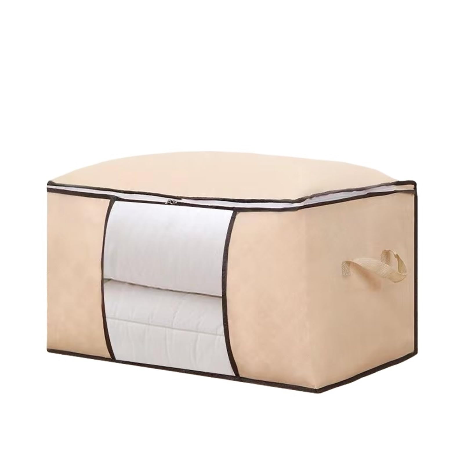 RRYPBOVG Foldable Blanket Storage Bags 3PCS Clothes Storage Bins Foldable Closet Organizer Storage Containers With Handles Thick Fabric For Clothing Blanket(Yellow)