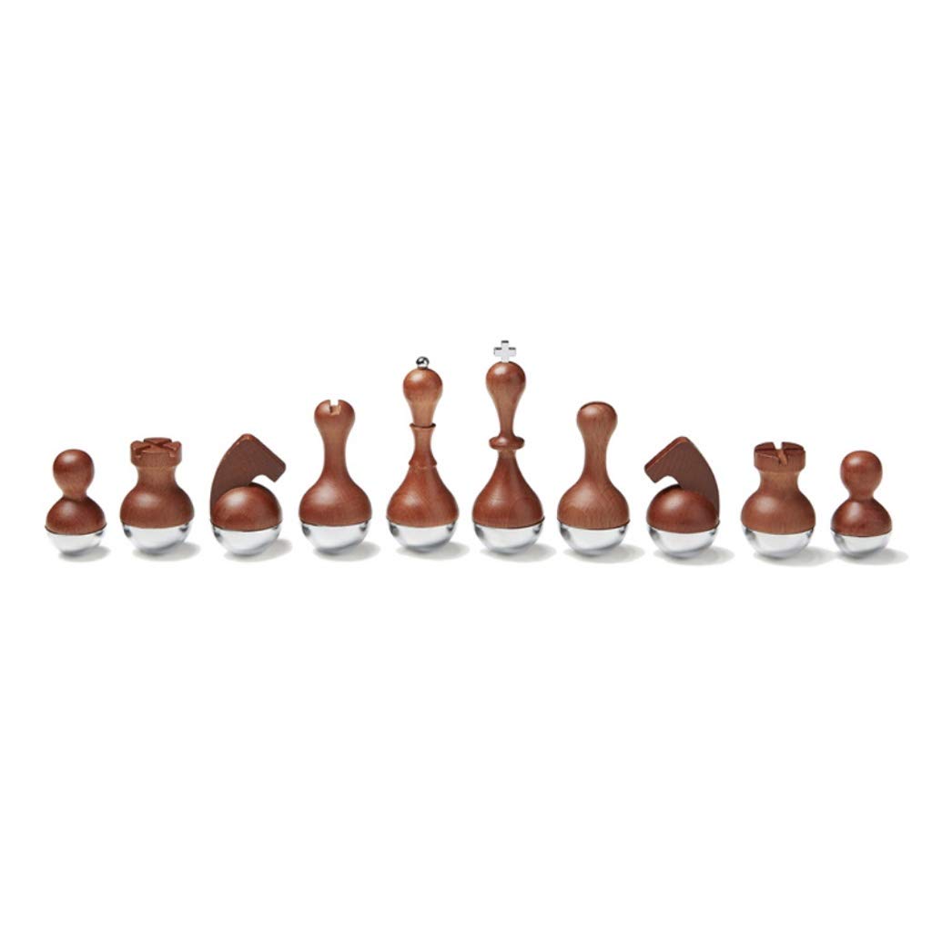 MYBA Scacchiera Scacchi Tumbler Chess, Set di Scacchi in Legno, Scacchi di Fascia Alta, Desktop Decorazione Creativa Scacchiera, Regali Festivi Adatti Natale Regalo (Color : A)