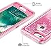 Coolden Case for iPhone 6S Plus Case Protective Glitter Case for Women Girls Cute Floating Liquid Heavy Duty Hard Shell Shockproof TPU Case for 5.5 Inches iPhone 6 Plus 7 Plus 8 Plus, Pink