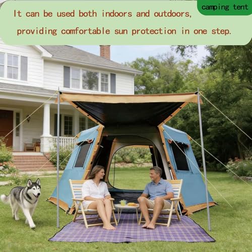 Carpa de camping para 6 personas, impermeable y resistente al viento miniatura 6