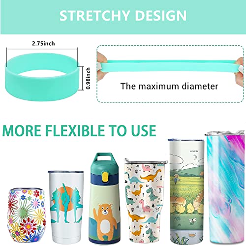 Silicone Bands For Sublimation Tumbler For 20 Oz Skinny Blanks Cups, Silicone Sleeve Kit With Heat Resistant Gloves, Transfer Tapes For Tumbler Heat Press Parts Accessories, Shrink Wraps In Oven #TOP5