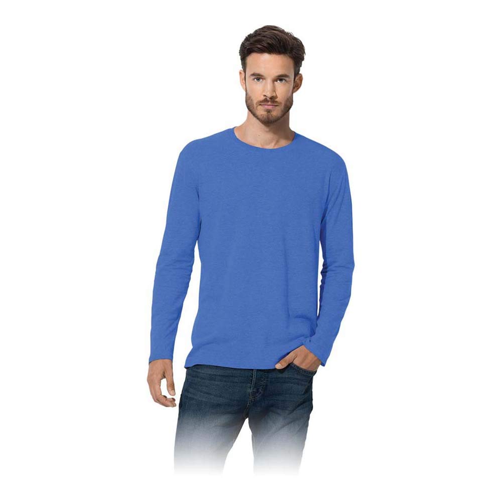 Stedman Men's Bleu Long Sleeve T-Shirt Classic