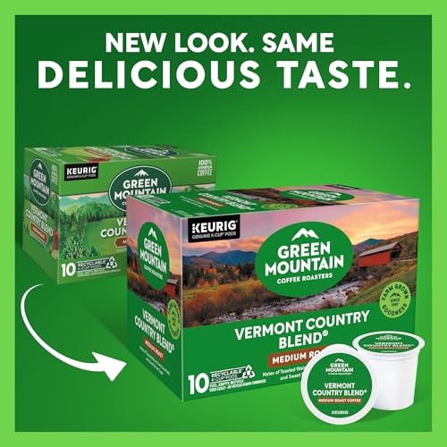 Image of Green Mountain Coffee Roasters Vermont Country Blend Keurig Single-Serve K-Cup Pods, Medium Roast Coffee, 60 Count (6 Packs of 10)